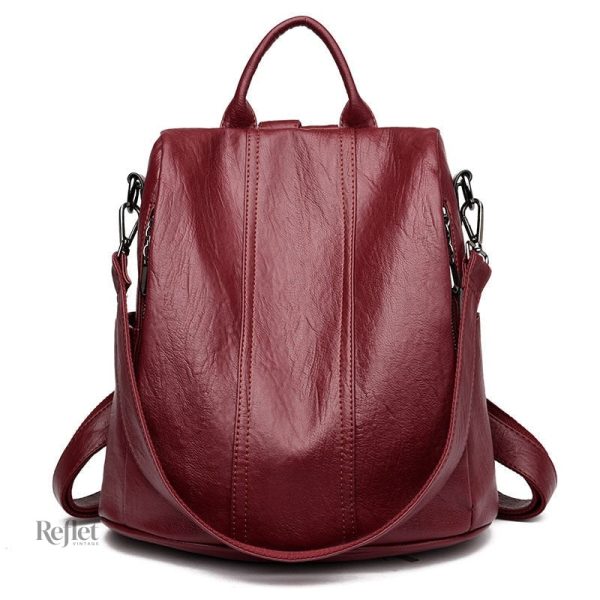 Modèle classique de sac à dos en cuir pour femme