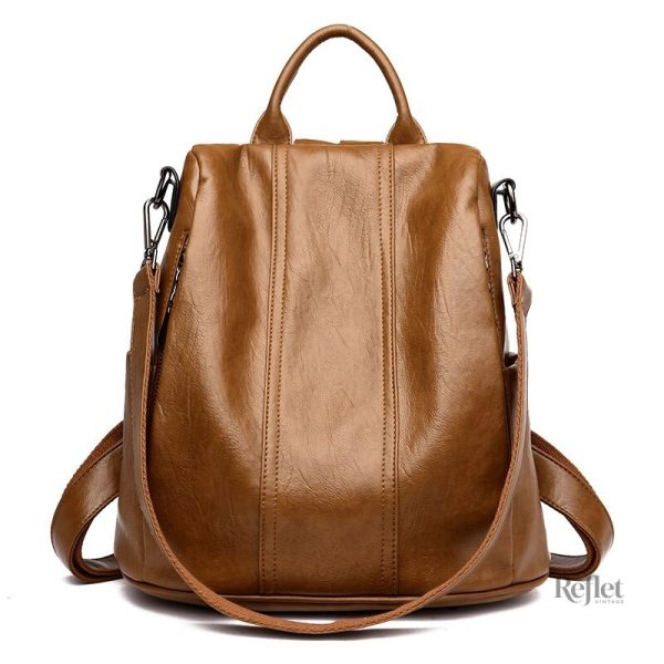 Sac à dos rétro en cuir idéal pour le quotidien