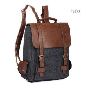 Sac à dos homme en toile, look rétro sophistiqué