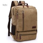 Sac à dos en simili cuir marron, style rétro