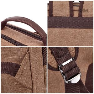 Sac à dos marron vintage, parfait pour les citadins