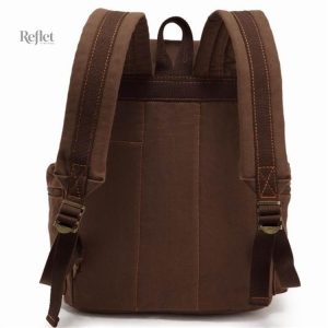 Accessoire vintage en toile marron pour un style décontracté