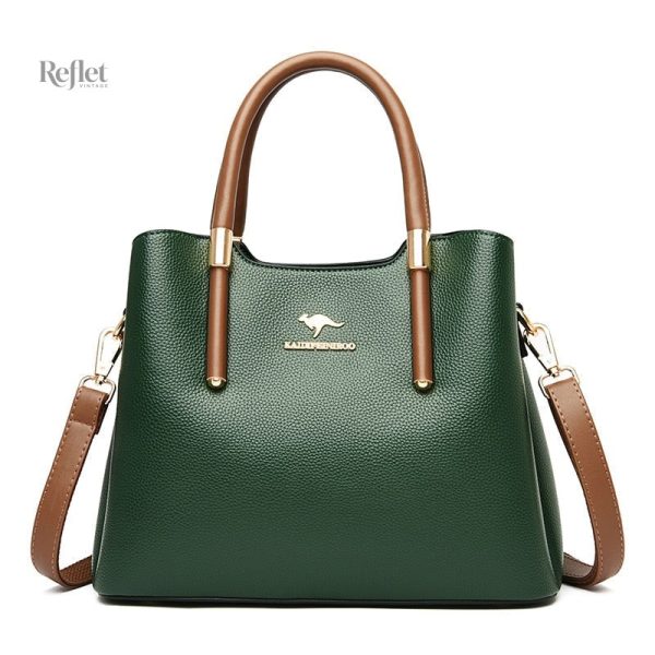 Modèle classique de sac à main en cuir robuste