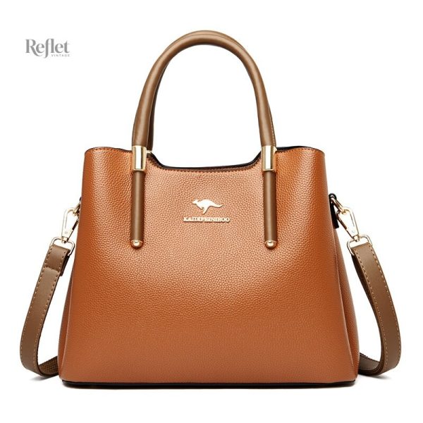 Sac à main en cuir au design vintage distinctif