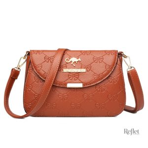 Sac vintage en cuir rigide avec design classique et raffiné