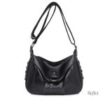 Sac à main femme en cuir marron, allure vintage