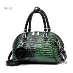 Sac à main à motifs crocodile pour un style vintage