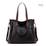 Sac à main vintage grand format en cuir élégant