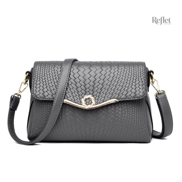 Sac à main gris vintage élégant et intemporel