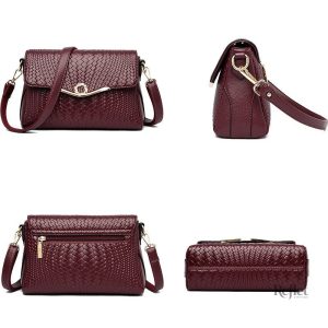 Sac gris style vintage au design classique