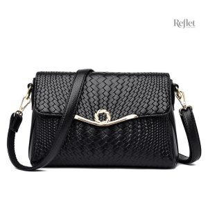 Sac à main retro en toile grise modérée
