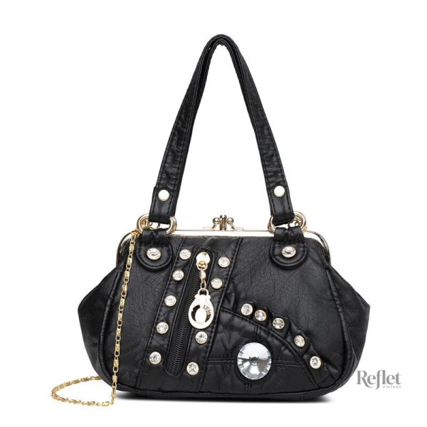 Sac à main classique en cuir vintage