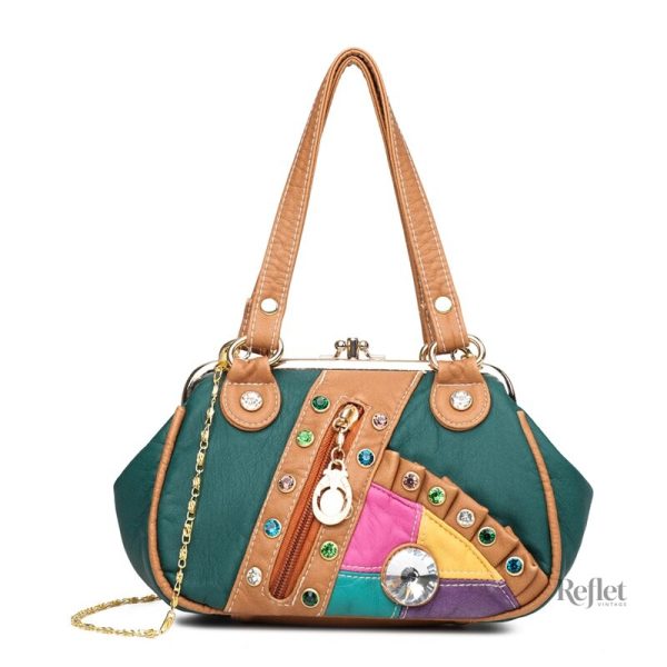 Sac à main vintage avec détails raffinés