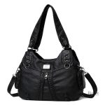 Sac à main rétro avec fermeture distinctive