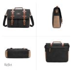 Sac vintage pour appareil photo en cuir, style rétro