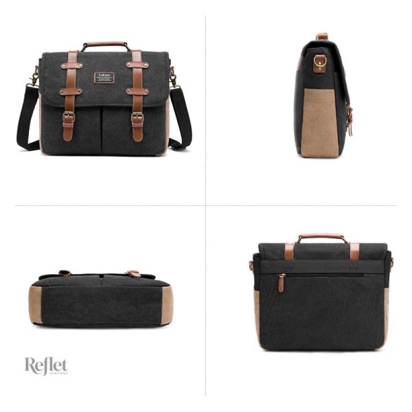 Sac vintage pour appareil photo en cuir, style rétro