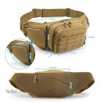 Bandoulière masculine style vintage avec sac banane