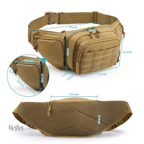 Bandoulière masculine style vintage avec sac banane