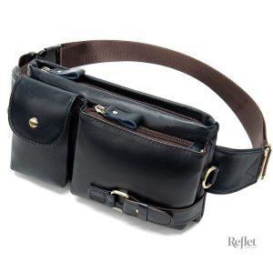 Sac banane bicolore vintage pour un style rétro