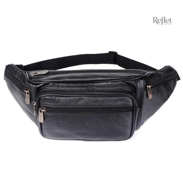 Cuir marron, un sac banane au charme intemporel