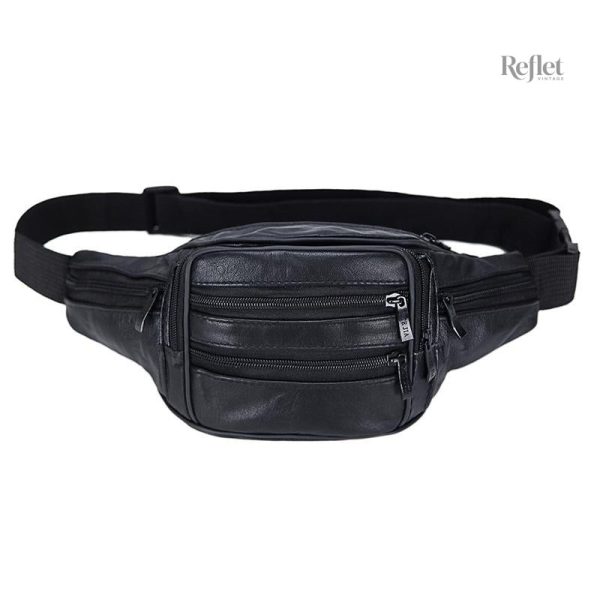 Sac banane cuir rétro avec style intemporel