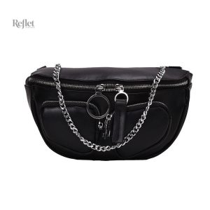 Sac banane vintage en cuir pour un look rétro