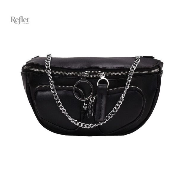 Sac banane vintage en cuir pour un look rétro