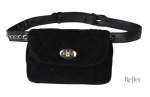 Sac banane vintage femme en cuir avec design rétro