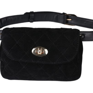 Sac banane vintage femme en cuir avec design rétro