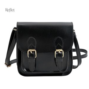 Sac bandoulière cartable vintage en cuir