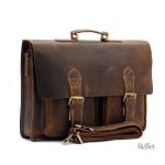 Sac cartable en cuir vintage élégant et pratique