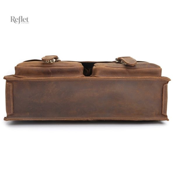 Sac en cuir vintage, design intemporel et fonctionnel