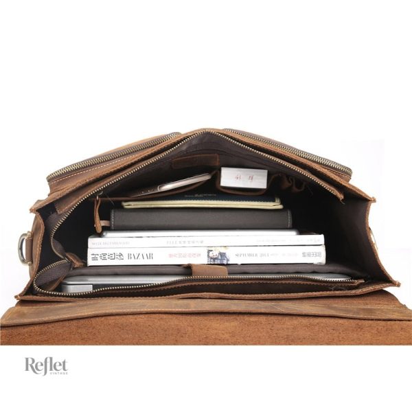 Cartable en cuir pour un look décontracté et chic