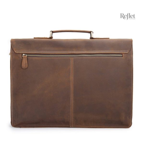 Sac vintage en cuir, idéal pour le quotidien et le travail