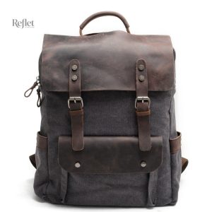Sac cartable femme vintage en cuir