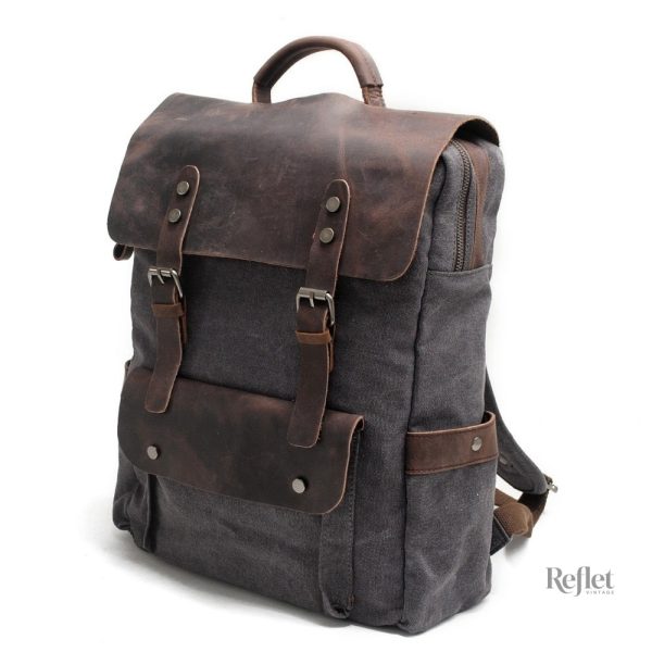 Sac à dos femme avec finition vintage chic
