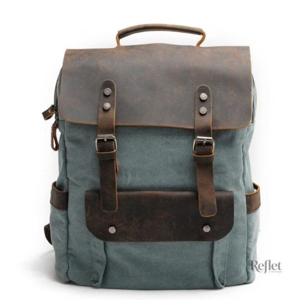 Cartable vintage femme avec plusieurs compartiments