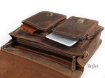 Cartable vintage en cuir avec design élégant