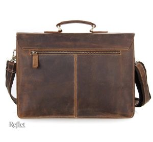 Sac modèle cartable en cuir authentique
