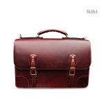 Sac en cuir vintage type cartable élégant et durable
