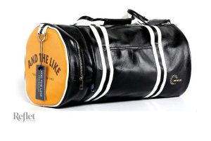 Sac de sport vintage en cuir pour homme
