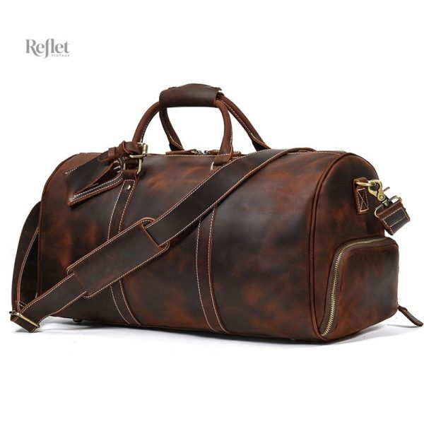 sac-de-sport-cuir-homme-vintage-1 Sac de sport cuir homme vintage élégant et fonctionnel