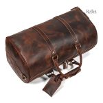 Sac de sport cuir vintage, alliant confort et style