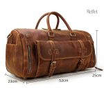 Sac de sport homme en cuir avec une touche rétro