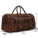 Sac en cuir vintage pour le sport, design classique