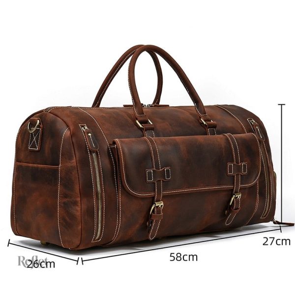 Sac en cuir vintage pour le sport, design classique