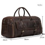 Sac de sport en cuir, parfait pour les voyages