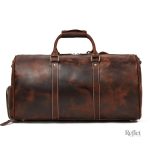 Sac de sport cuir homme, style décontracté et chic