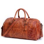 Sac de sport cuir vintage élégant et pratique