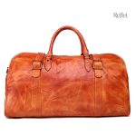 Sac de sport classique en cuir naturel